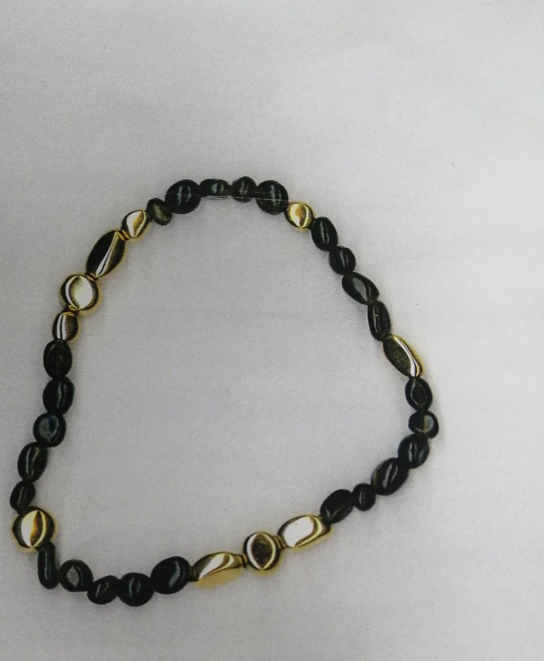 BLACK TOURMALINE NATURAL STONE BRACELET