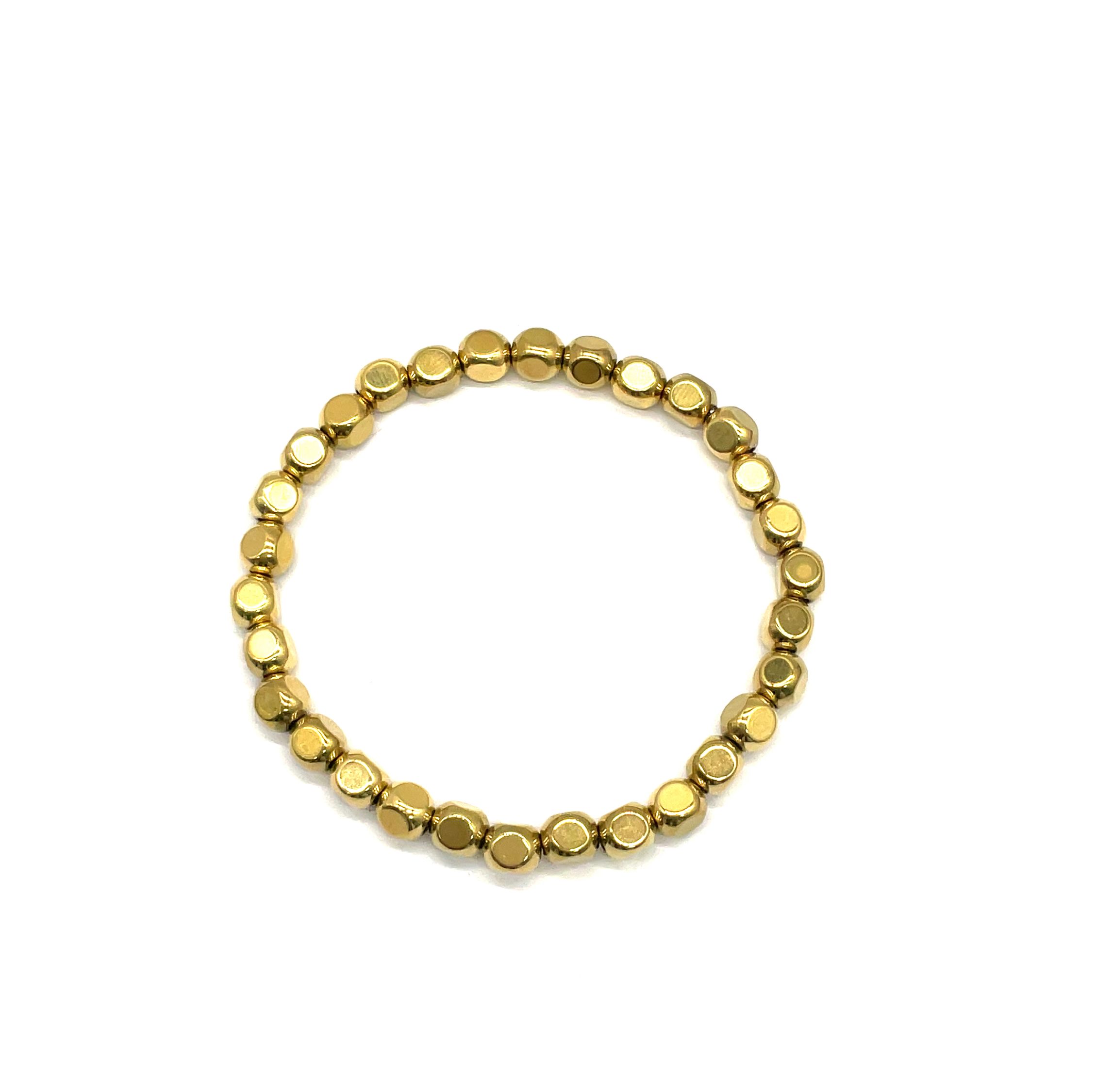5X5.5X1.2MM ROUND CORNER SQUARE BEADS BRACELET