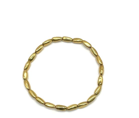 8X3.6MM IRREGULAR CRUSHED STONE BRACELET