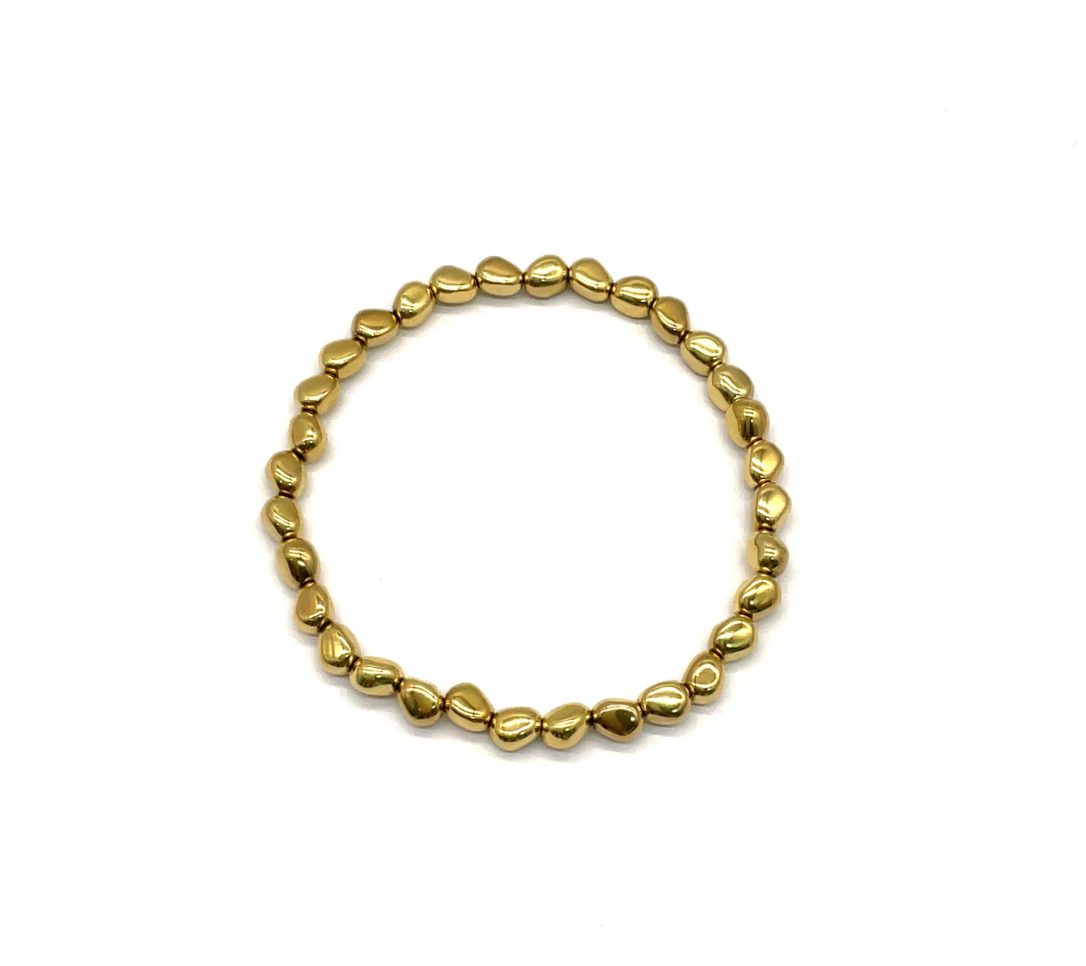 5.8X4.6MM IRREGULAR CRUSHED STONE BRACELET