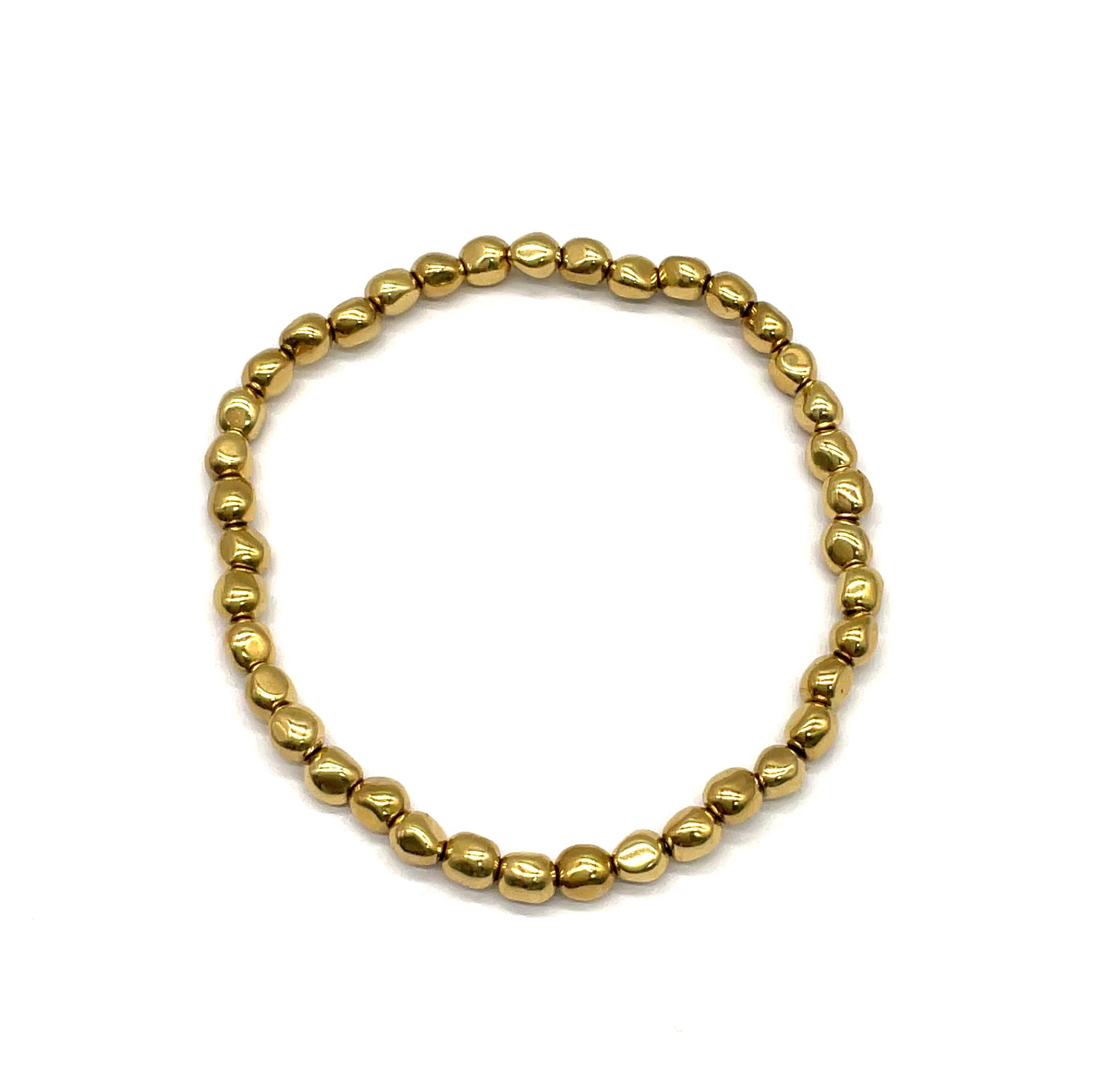 4.7X3.9MM IRREGULAR CRUSHED STONE BRACELET