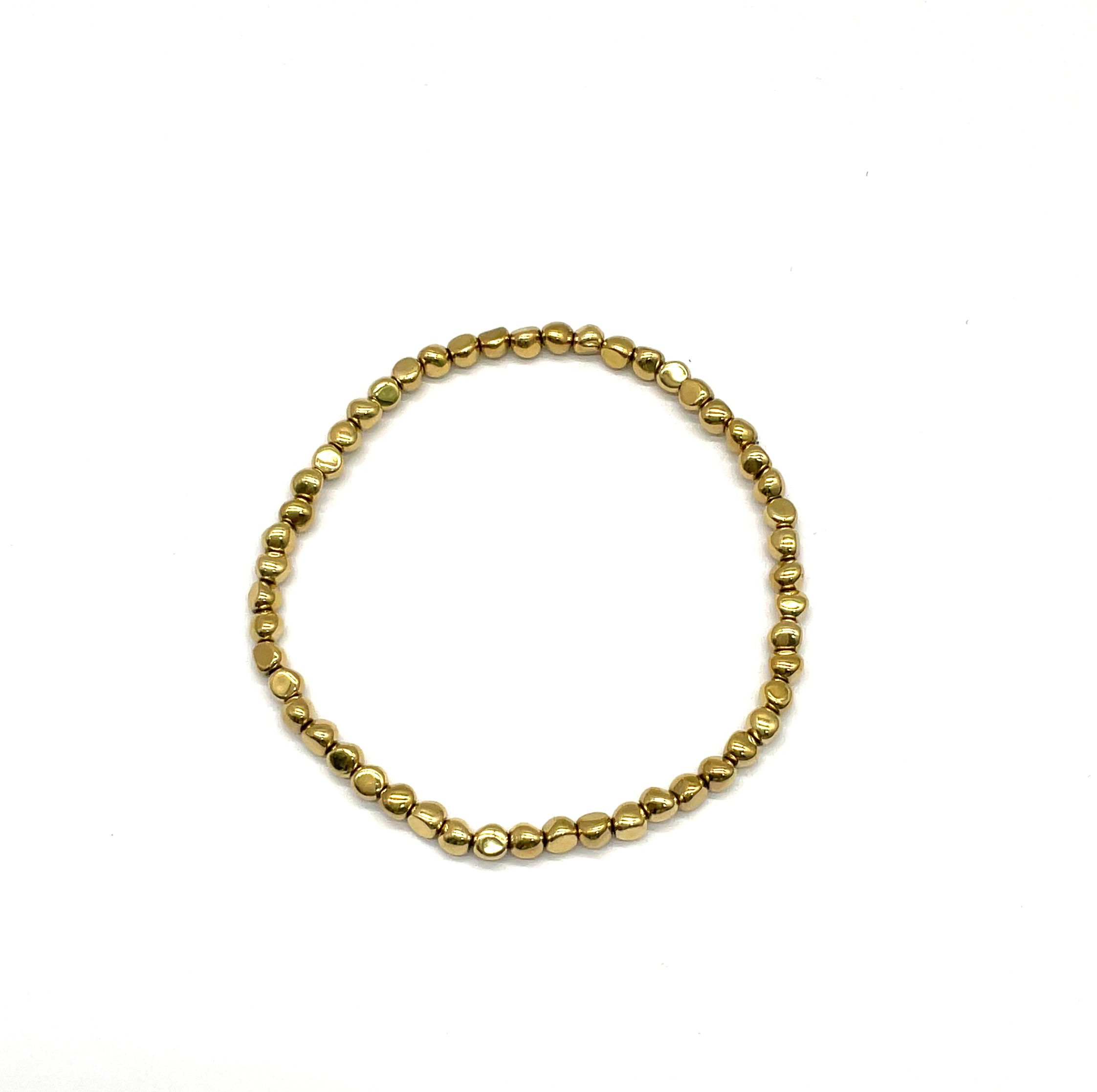 3.5X3.4MM IRREGULAR CRUSHED STONE BRACELET
