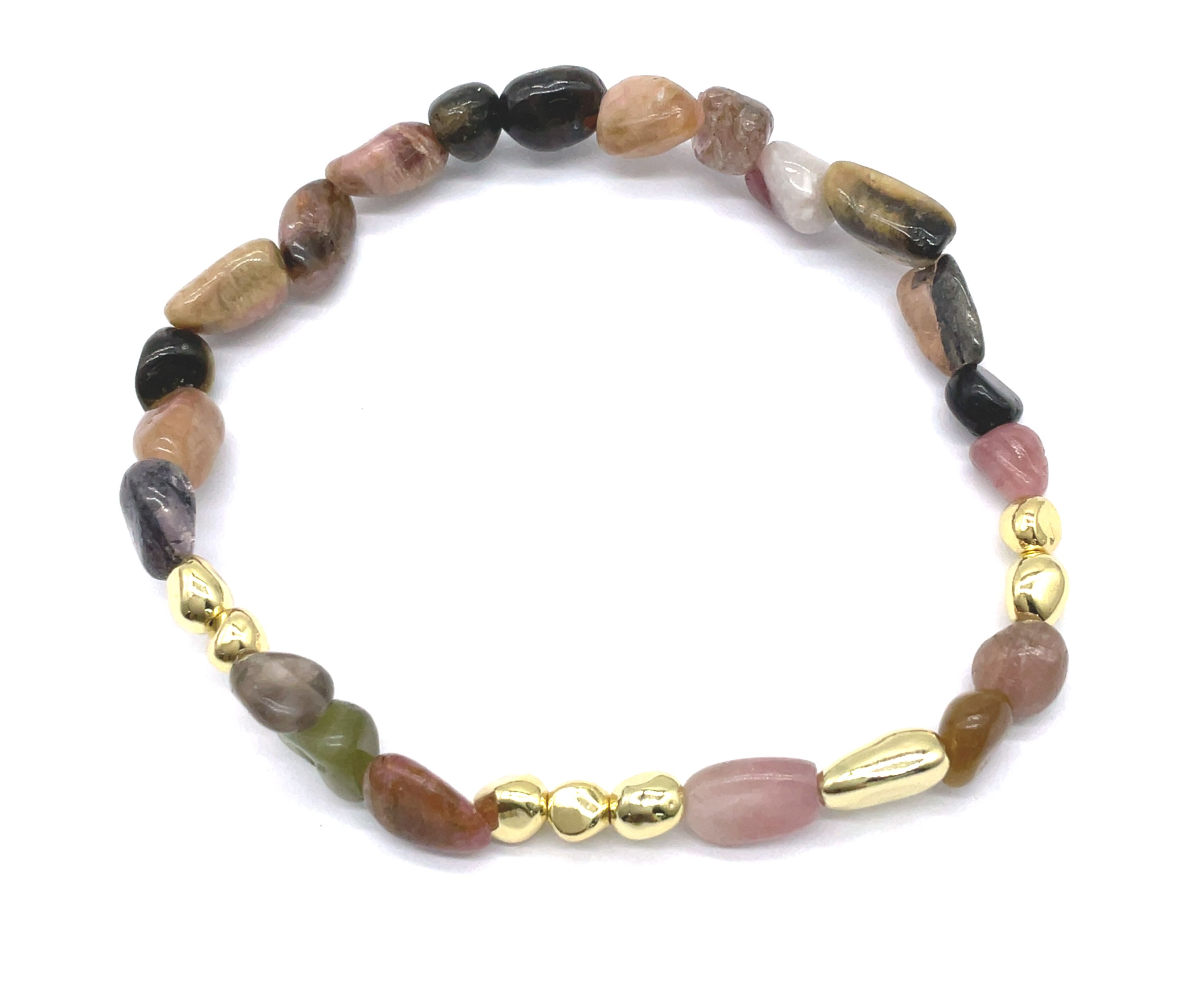TOURMALINE IRREGULAR NATURAL STONE BRACELET