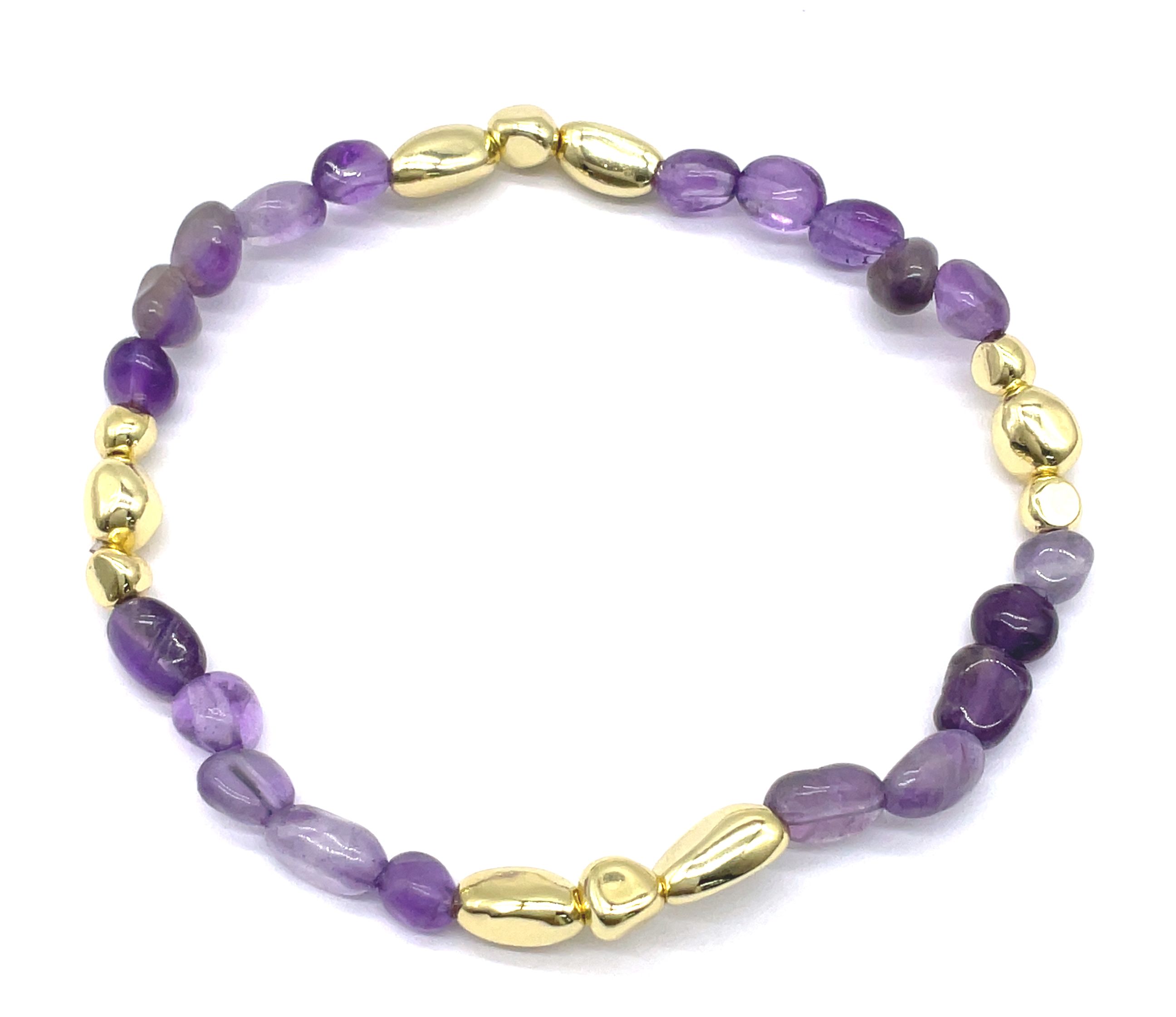 AMETHYST IRREGULAR NATURAL STONE BRACELET