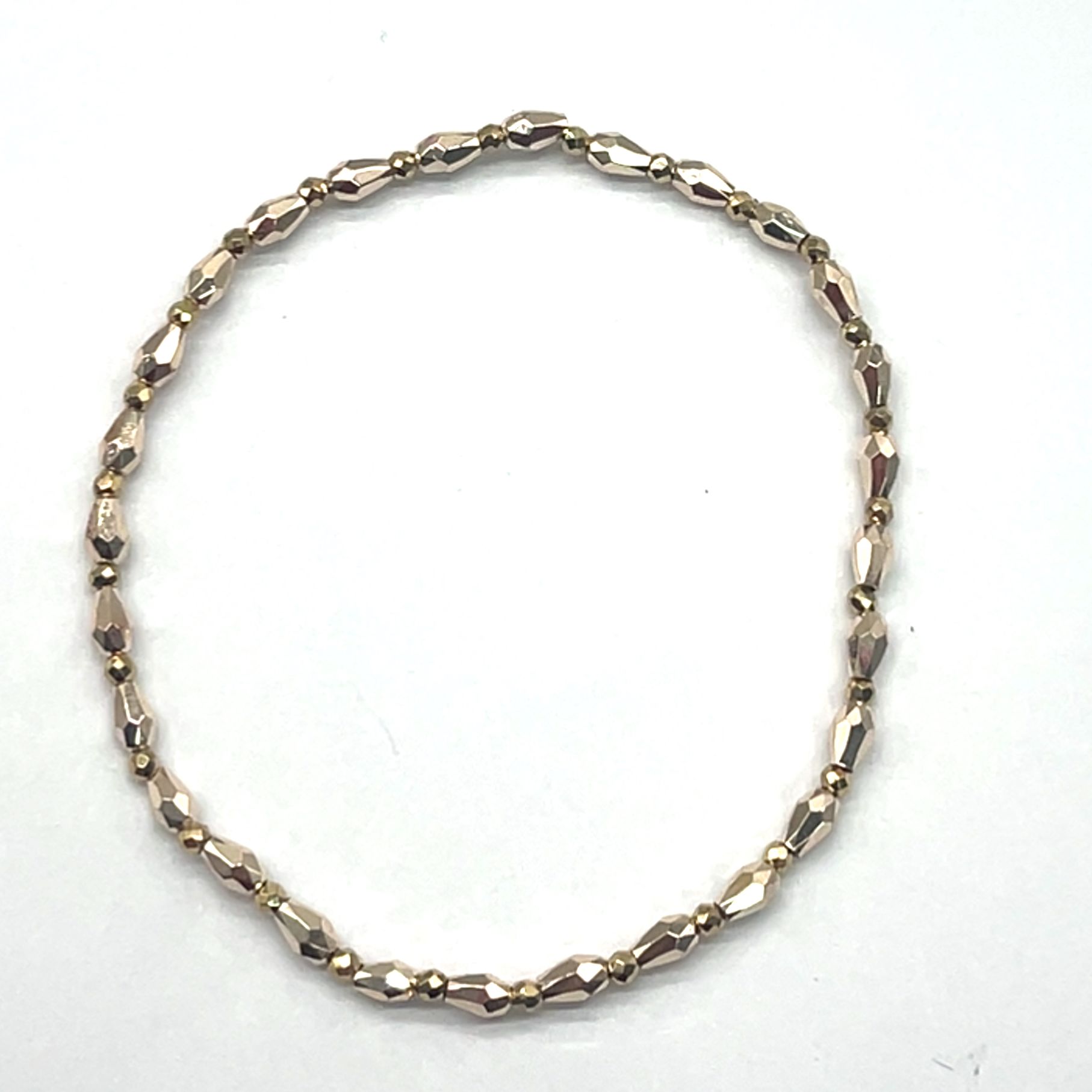 LIGHT YELLOW WATER DRIP BEADS BRACELET
