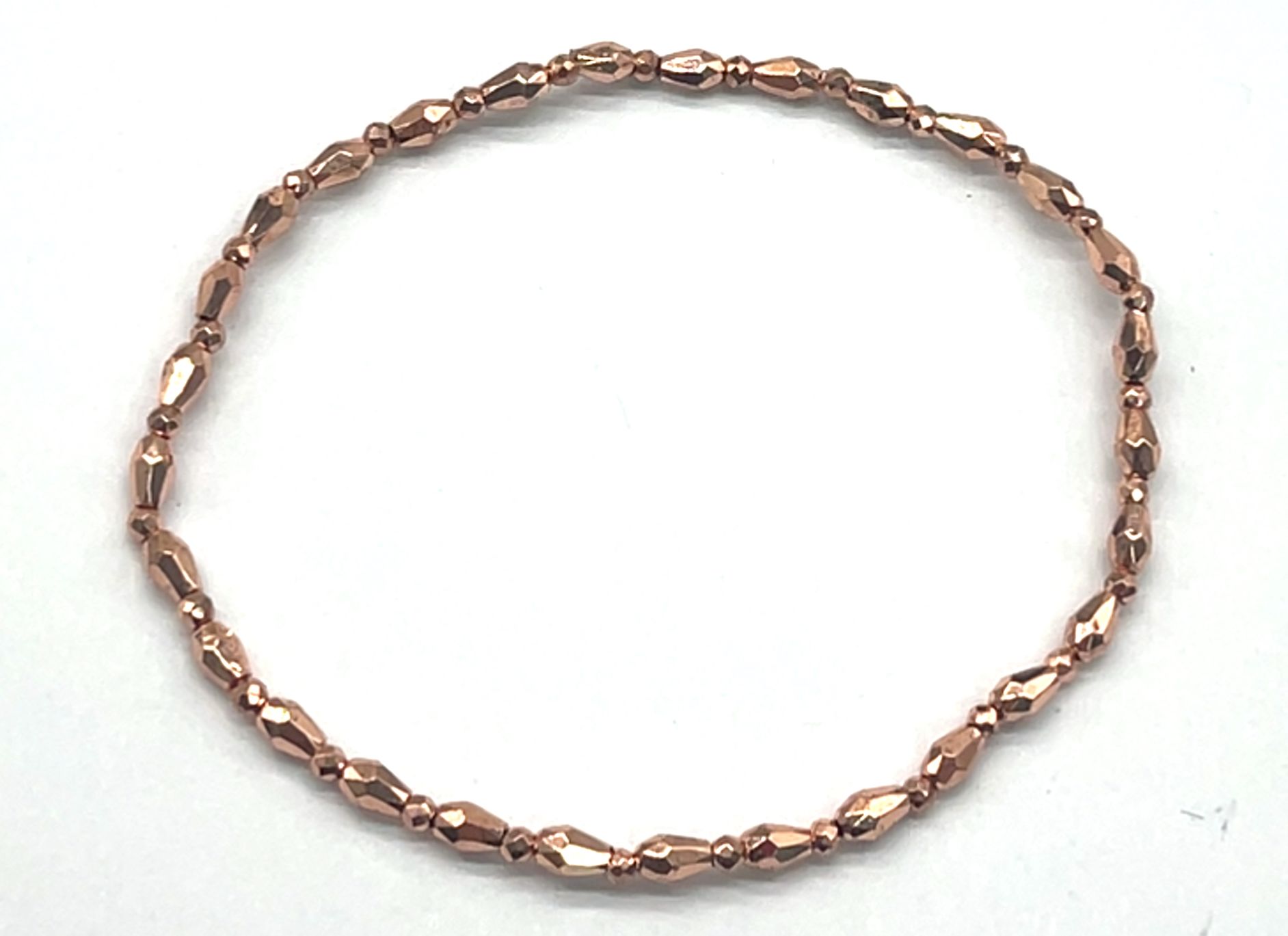ROSE GOLD WATER DRIP BEADS BRACELET