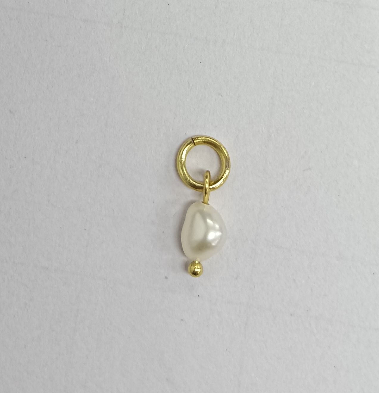 DOUBLE-SIDED POLISHED FRESHWATER PEARL PENDANT