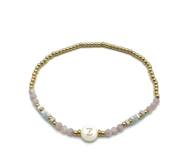 “Z” LETTER BEADED BRACELET