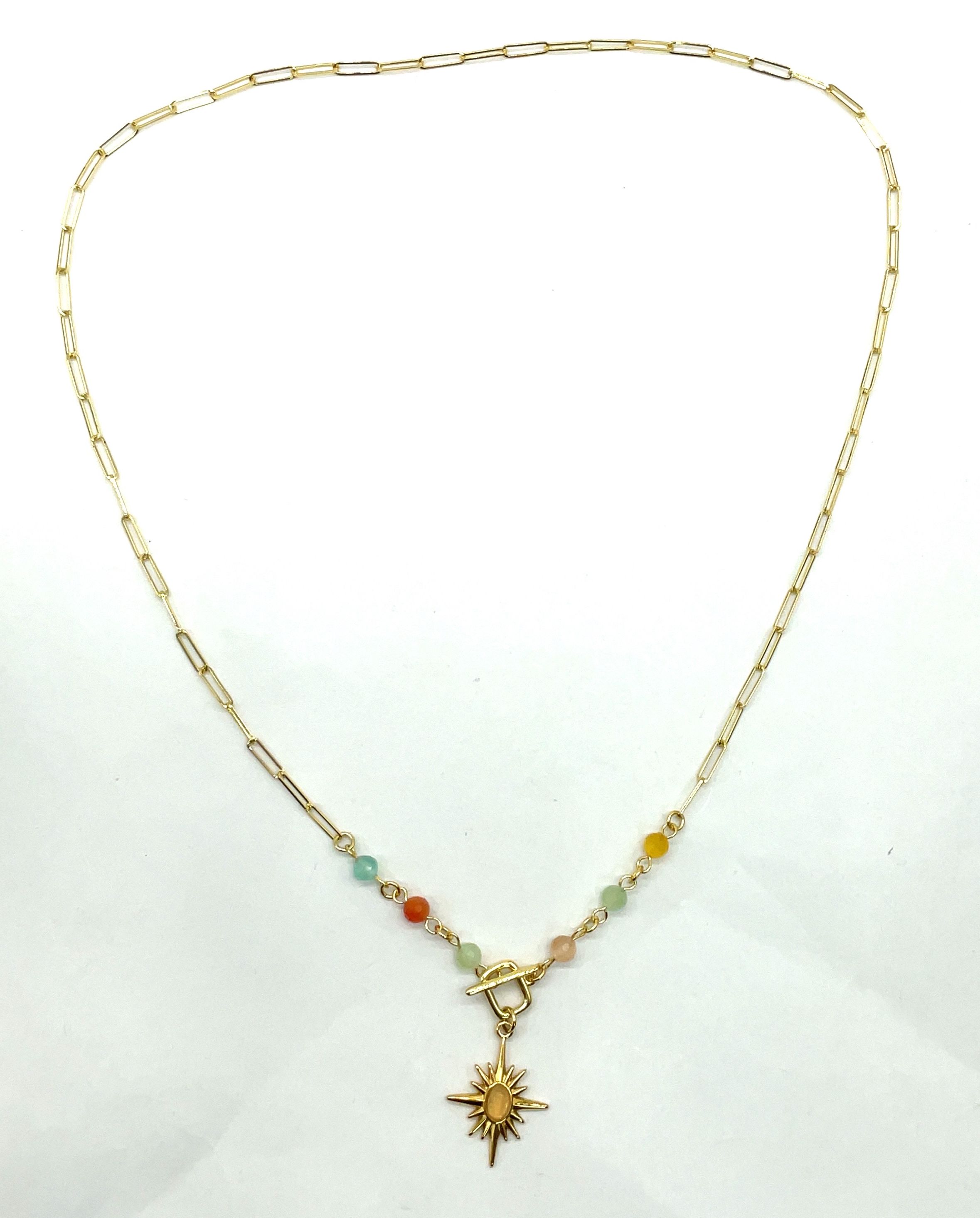 HEXAGONAL STAR PENDANT NECKLACE 