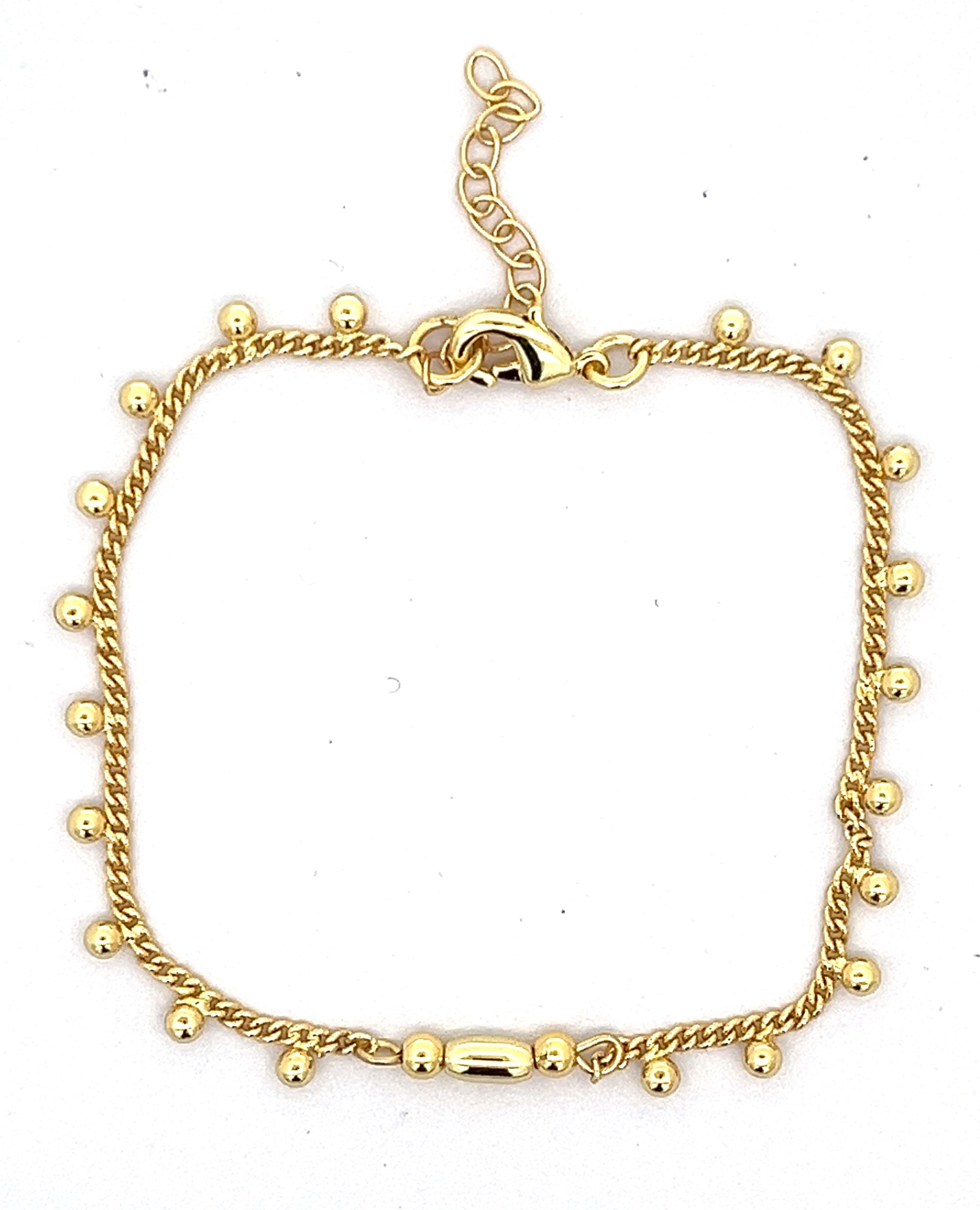 COPPER BEADS CHAIN BRACELET