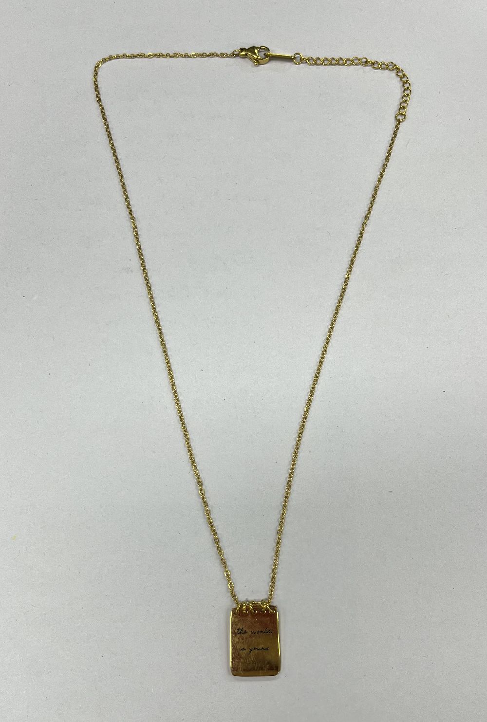FLIP-TOP CALENDAR O-SHAPED CHAIN NECKLACE
