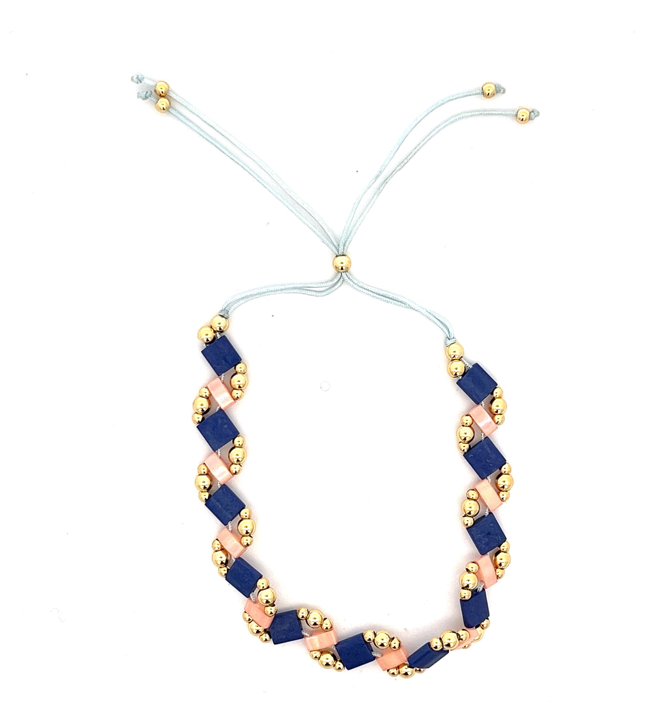 MATT AB PURPLE TILA BEADS BRACELET