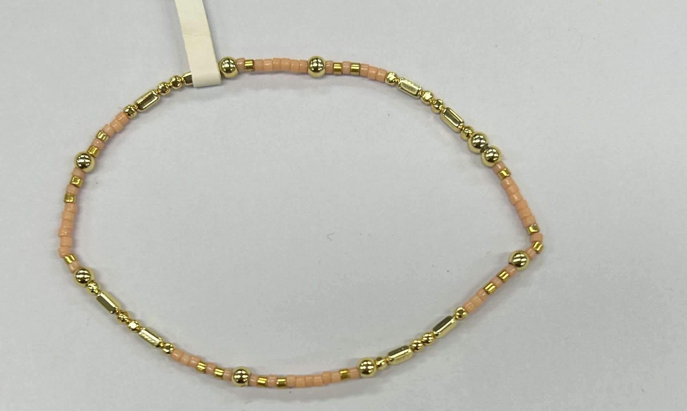 ORANGE JAPANESE RICE BEADS BRACELET